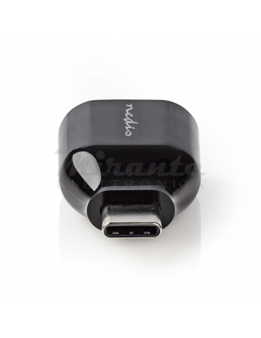 Nedis - Adattatore da USB Type-C a femmina USB 3.0, nero