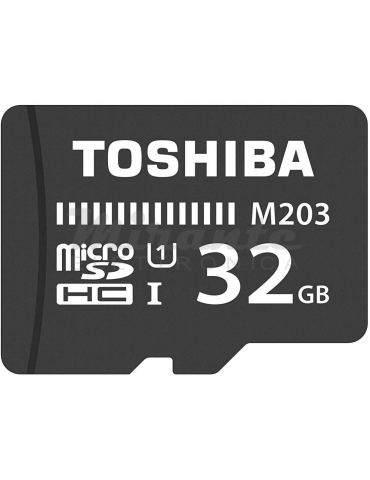 Toshiba M203 Scheda di Memoria microSDHC 32GB - 100MB/s - Classe 10 - U1 + Adattatore