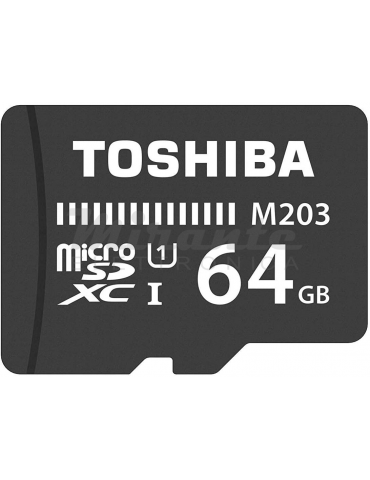 Toshiba M203 Scheda di Memoria microSDXC 64GB - 100MB/s - Classe 10 - U1 + Adattatore