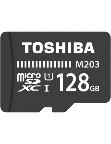 Toshiba Thn-M203K1280Ea Scheda di Memoria Microsdxc 128Gb - 100Mb/S - Classe 10 - U1 + Adattatore