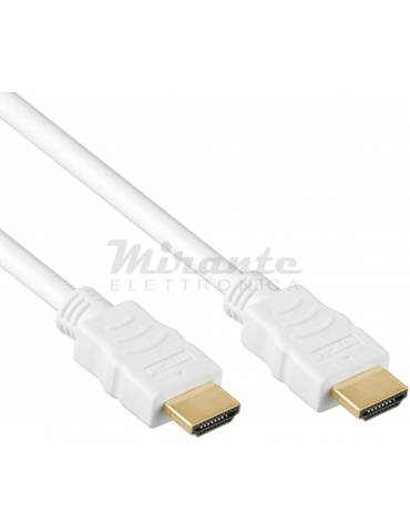 Life Cavo HDMI 4K ARC con Ethernet 3 metri, Bianco
