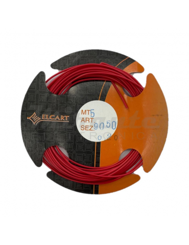 Elcart Cavo AWG24 Multipolare Rosso in PVC, confezione da 5 metri