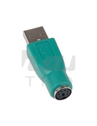 Adattatore da USB-A maschio a PS2 femmina, verde