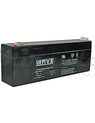 Wave Batteria al Piombo Ricaricabile 12V 2Ah