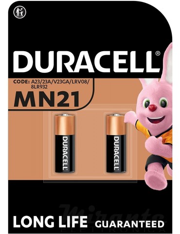 Duracell - LR23 MN21, Batteria Alcalina 12V, confezione Da 2