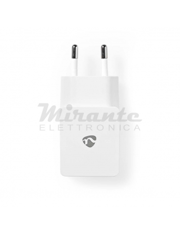 NEDIS - Caricatore Alimentatore USB 5V 2.4A - Bianco